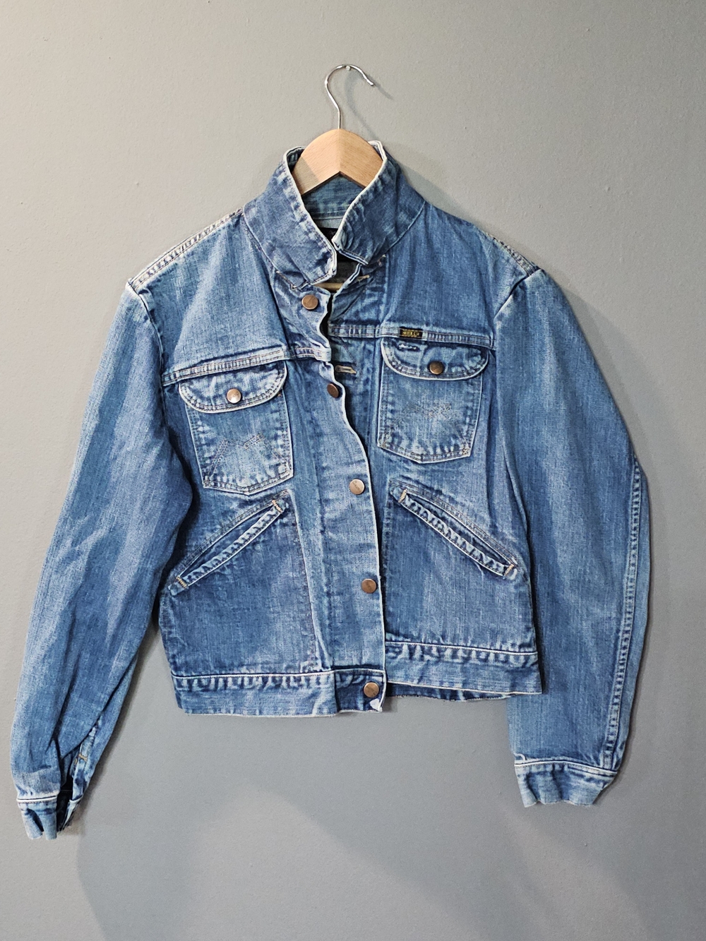 Vintage Maverick Blue Bell 70's Denim Trucker Western Jean Jacket